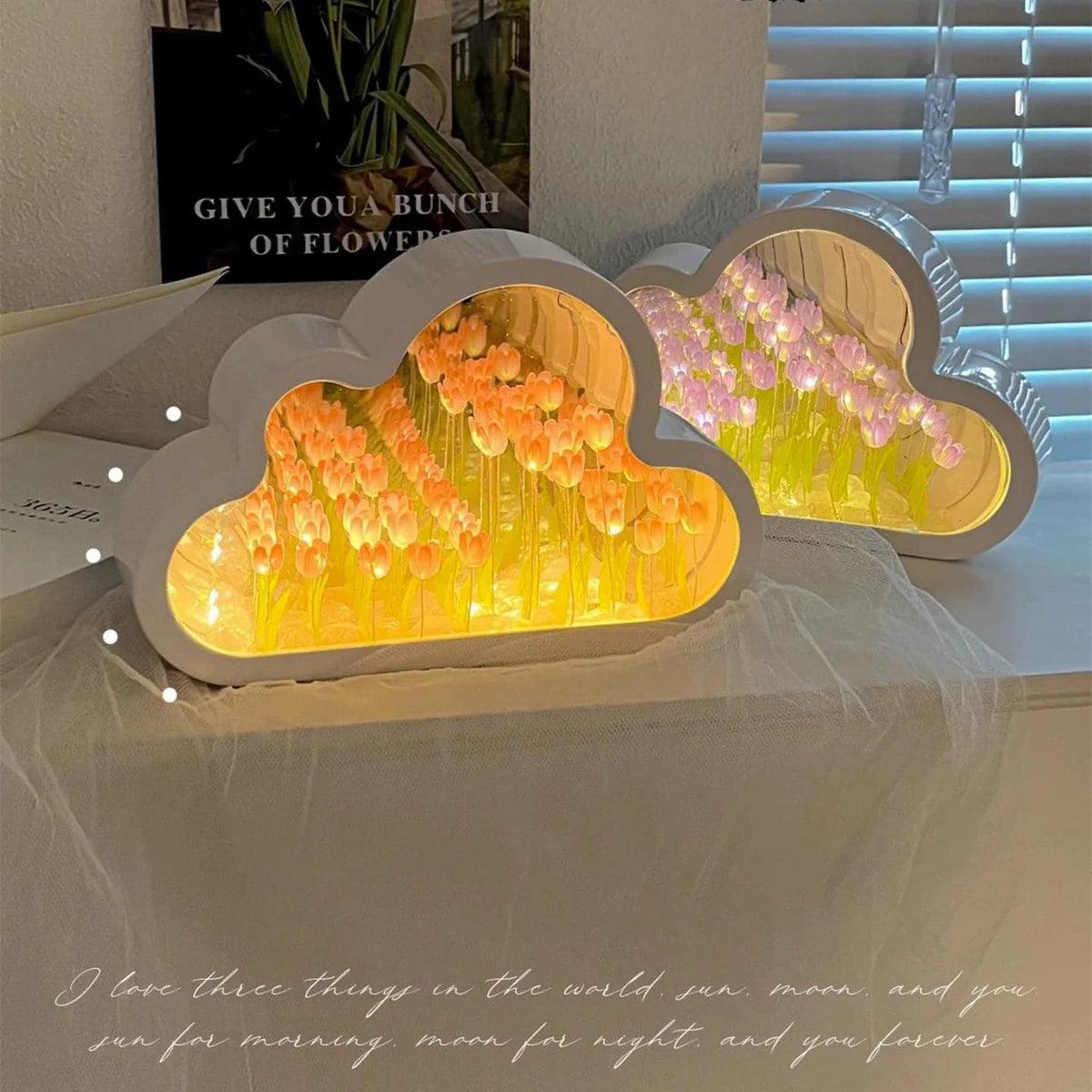 DIY Cloud Tulip LED Night Light - MadeForMaison