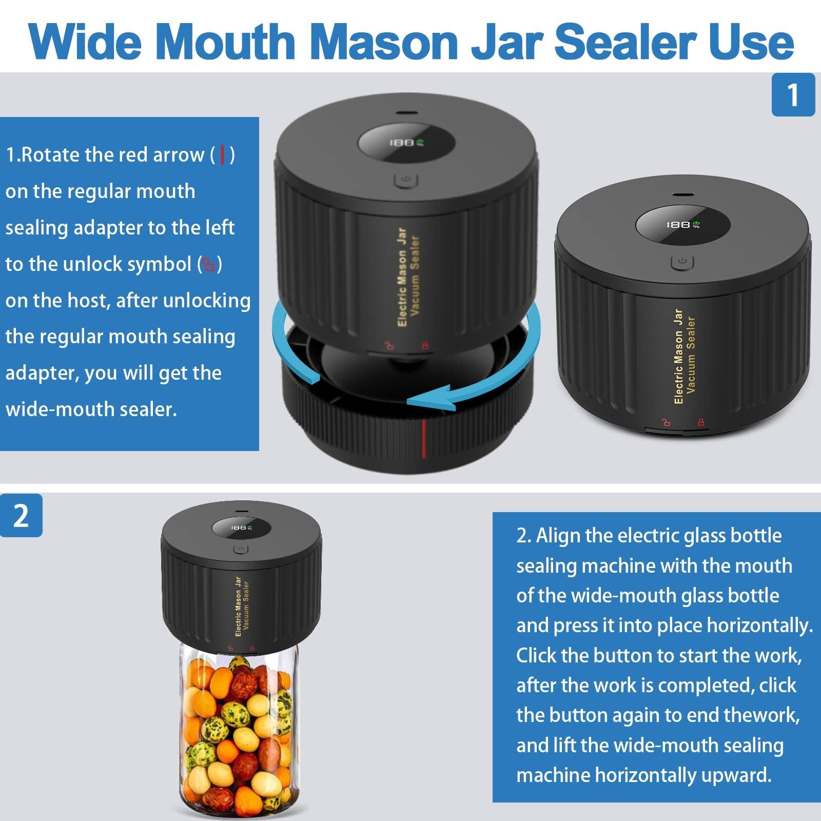 FreshGuard Electric Mason Jar Vacuum Sealer - MadeForMaison