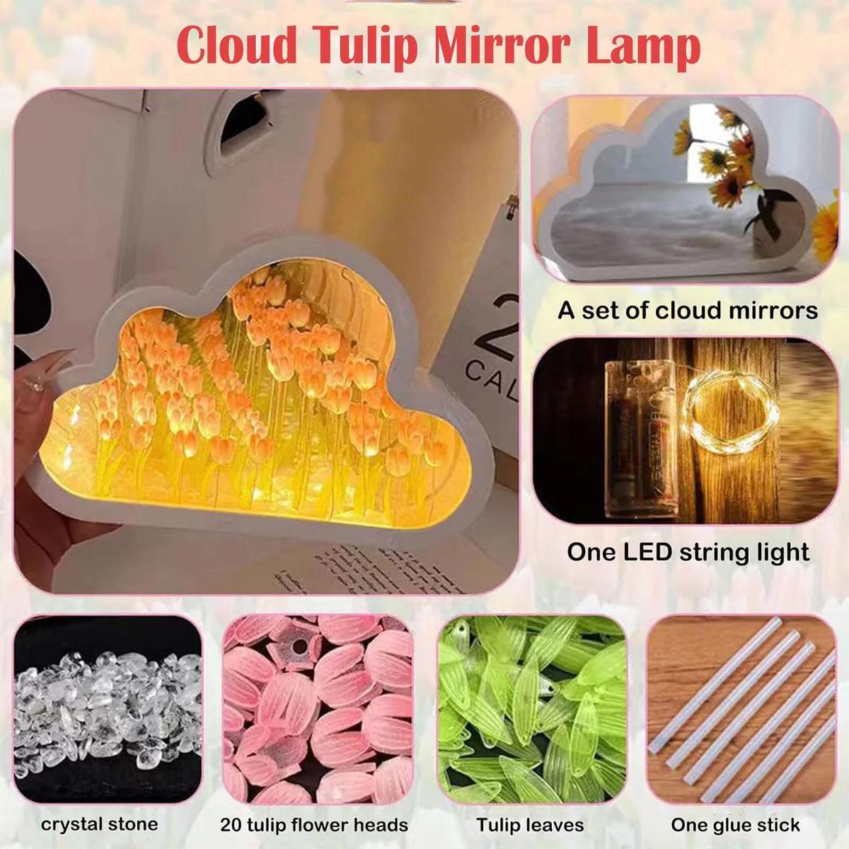 DIY Cloud Tulip LED Night Light - MadeForMaison