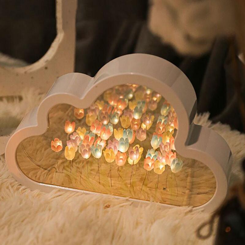 DIY Cloud Tulip LED Night Light - MadeForMaison