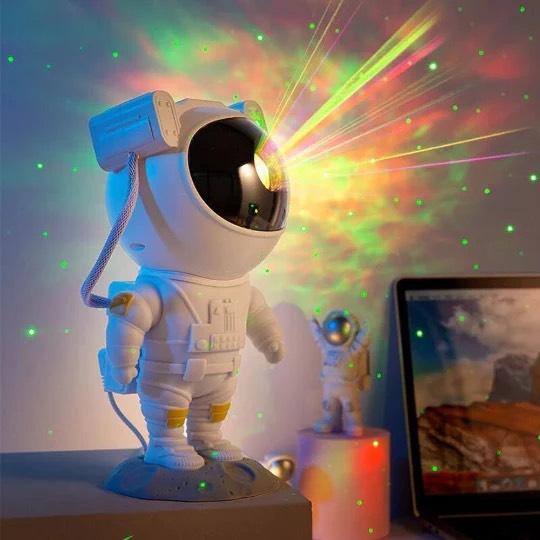 Galactic Voyager Astronaut Star Projector Night Light - MadeForMaison