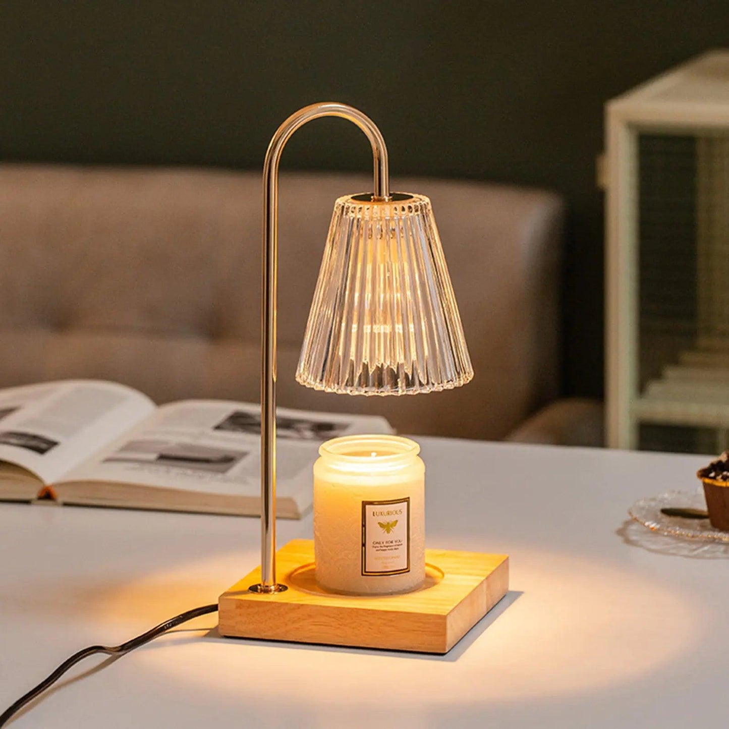 Elysian Glow Scented Candle Warmer Lamp - MadeForMaison